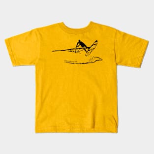 Windsurfing Freestyle Jump Shaka, Cabarete DR Kids T-Shirt